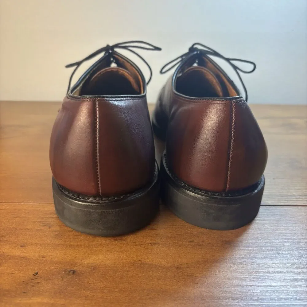 VTG Allen Edmonds Kennett 9574 Merlot Burnished Split Algonquin Toe Derby 8 E VTG Allen Edmonds Kennett 9574 Merlot Burnished Split  main image 2